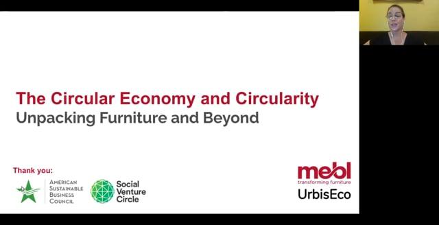 The Circular Economy and Circularity: Unpacking Furniture and Beyond